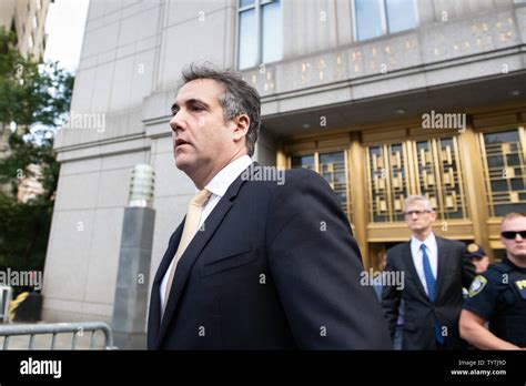 Attorney Michael Cohen Walks Out Of Federal Courthouse After Pleading