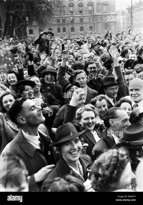 Ve Day Celebrations In London At The End Of The Second World War Some