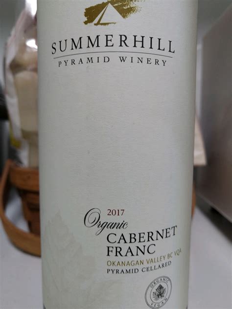 Summerhill Pyramid Winery Organic Cabernet Vinica 無料のワインアプリ