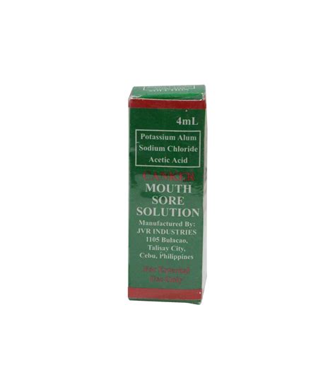 Canker Mouth Sore Solution 4ml Rose Pharmacy