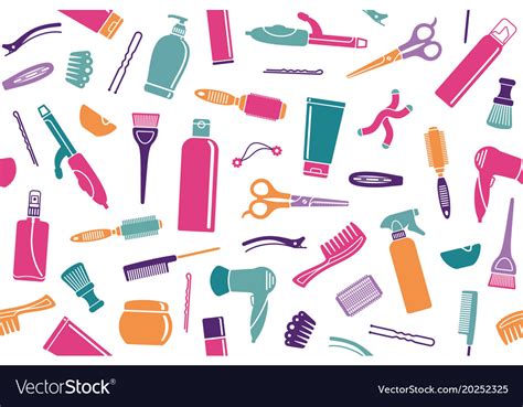 Hairdressers Background Royalty Free Vector Image