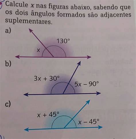 Atividades Angulos Complementares E Suplementares