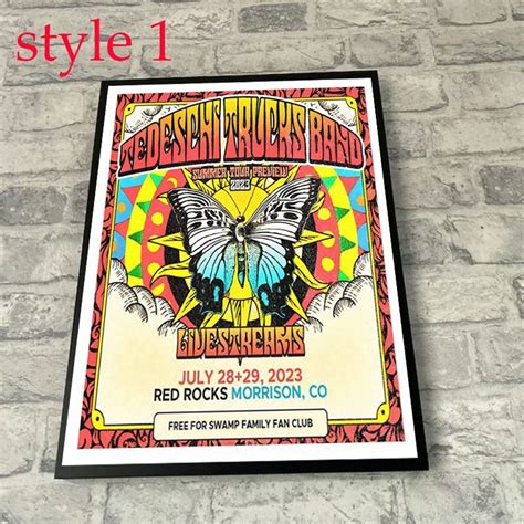 Tedeschi Trucks Band July 28 And 29 2023 Red Rocks Amphitheatre Morrison Co Poster Designed