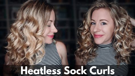 Heatless Sock Curls Refresh Youtube