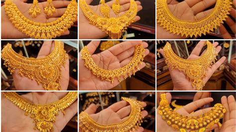 Stunning Collection Of Full 4k Gold Necklace Designs For Weddings