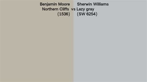 Benjamin Moore Northern Cliffs Vs Sherwin Williams Lazy Gray Sw