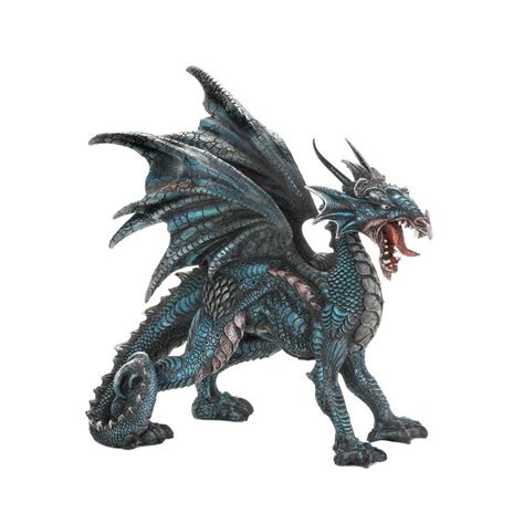 Dragon Figurine Fierce Statue Medieval Small Dark Figurine Dragon