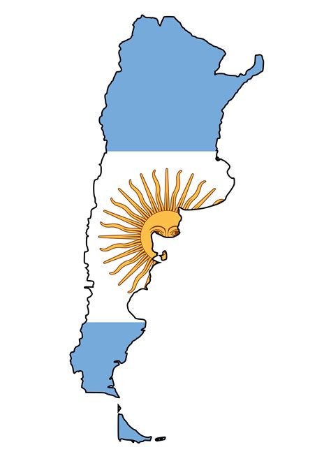 Argentina Flag Map