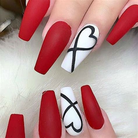 20 Valentines Day Nails Ideas Featuring All Nail Shapes In 2021 Nail