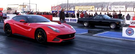 Tuned Ferrari F With Almost Hp Goes Drag Racing Autoevolution
