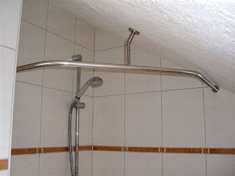 4 x 65 x 15 cm. Duschvorhangstange U-Form barrierefrei, für Badewannen ...