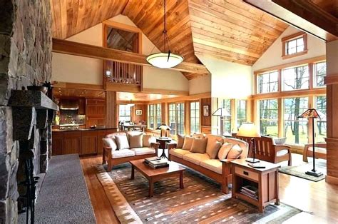 It makes it a very inviting, spacious area. modern-log-cabin-interior-rustic-cabin-interior-design ...