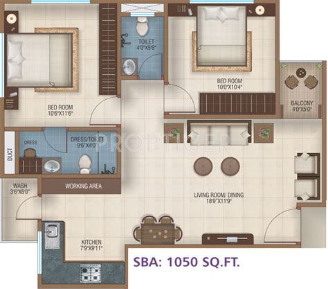 1050 Sq Ft 2 Bhk 2t Apartment For Sale In Ananta Ashtha Waghodia Vadodara