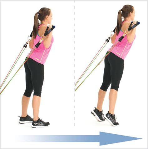 Standing Calf Raise With Bands Band Workout Resistance Band