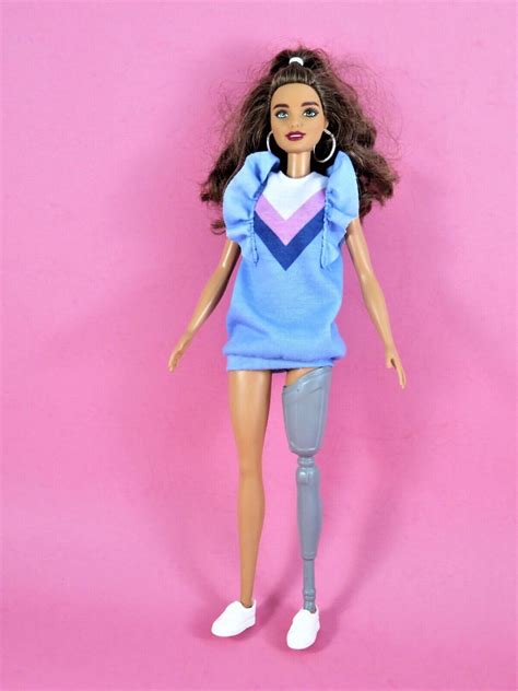 Mattel Barbie Amputee Doll Fashionistas 121 Brunette With Prosthetic