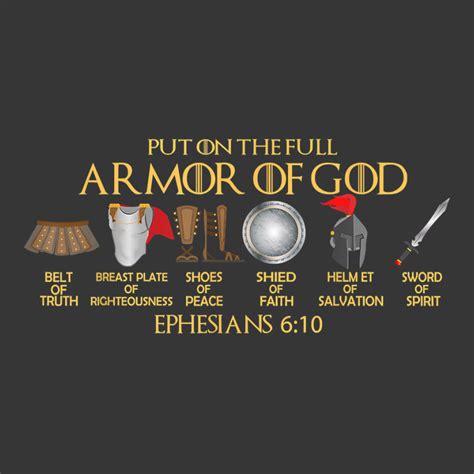 Custom Put On The Full Armor Of God Shield Ephesians 611 Christian T