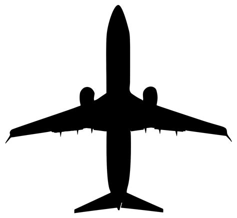 Airplane Wingspan Silhouette Public Domain Vectors