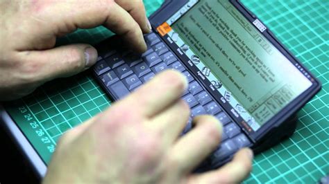The test has timer options of 1 to 5 minutes. Typing on a Psion series 5 Palmtop computer, ASMR, no ...