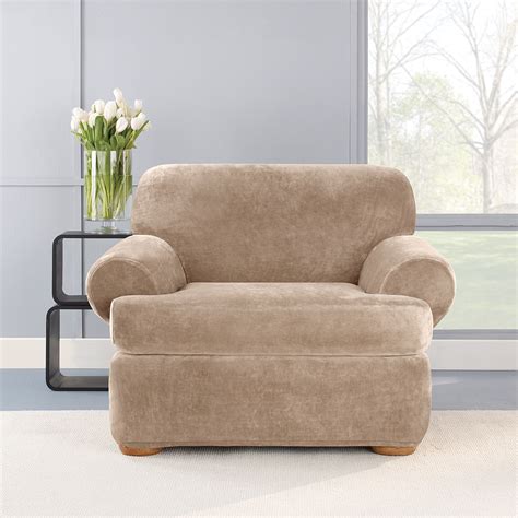 This will help with keeping wrinkles to a minimum. 2 Piece Slipcovers For T Cushion Chairs | Chair Cushions