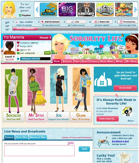 Sorority Life Screenshots For Browser Mobygames