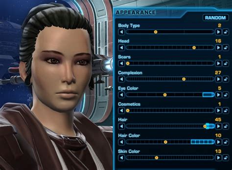 Share basic info and the way i think with you in hopes you come up with something better. How to Look like Rey in SWTOR (Character Customization and Outfit)