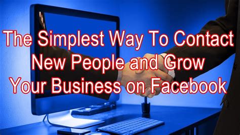 The Simplest Way To Contact New People On Facebook Youtube