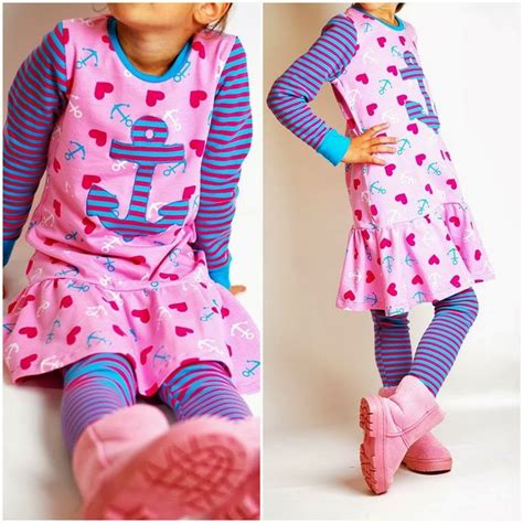 Videoanleitung jerseykleid für kinder nähen wie immer erkläre ich alle arbeitsschritte sehr ausführlich und nähanfängerfreundlich. Anker-Applikation als Freebie | Kinder Schnittmuster ...