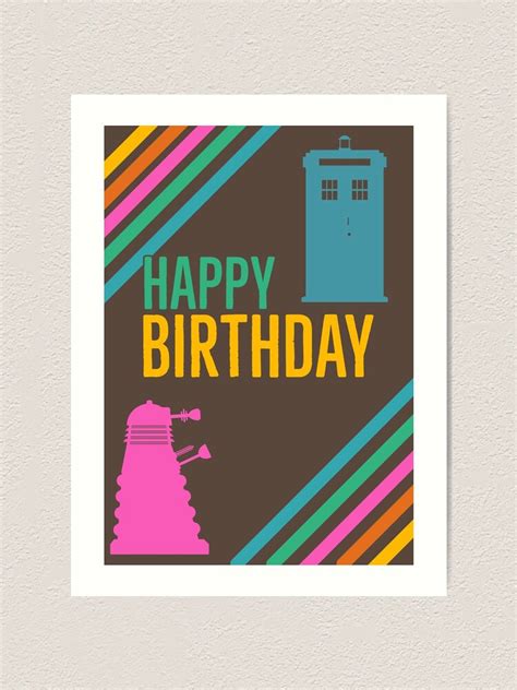 Dr Who Birthday Card Printable Kids Birthday Party