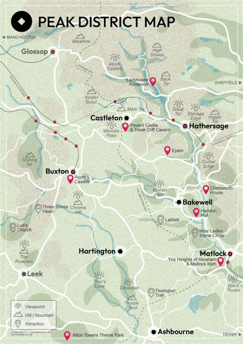 Peak District Map Plan Your Perfect Peak District Adventure