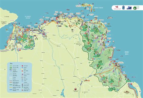 Coastal Map Of Northern Ireland Causeway Coast And Glens Heritage