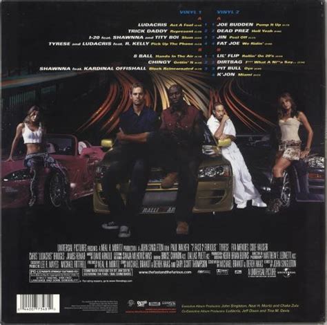 Original Soundtrack 2 Fast 2 Furious Us 2 Lp Vinyl Record Set Double