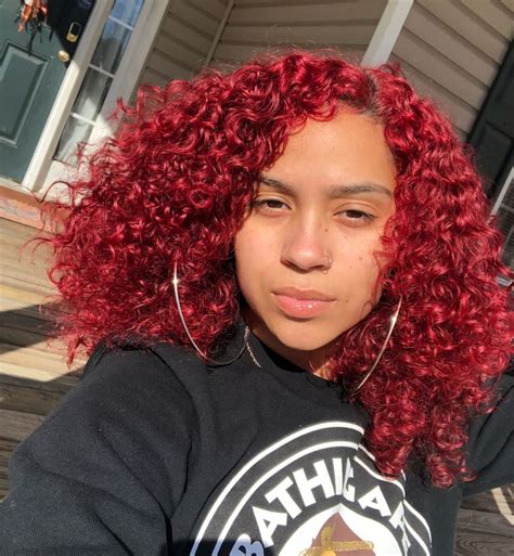 ⚠️credit before reposting give it sus ⚠️ xoxo shesoboujie red curly hair hair styles