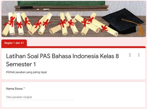 Kumpulan soal ujian sekolah (us) smp / mts lengkap. Latihan Soal PAS Bahasa Indonesia SMP Kelas 8 Semester ...