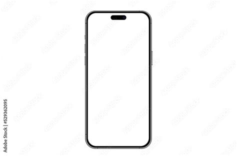 Mockup Iphone 15 Ultra Or Pro Max Mock Up Vector Isolate Screen