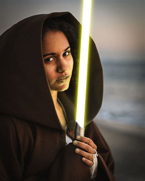 Lightsaber Effect Star Wars Inspired Portrait For Female Cosplayers