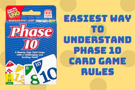 Easiest Way To Understand Phase 10 Card Game Rules