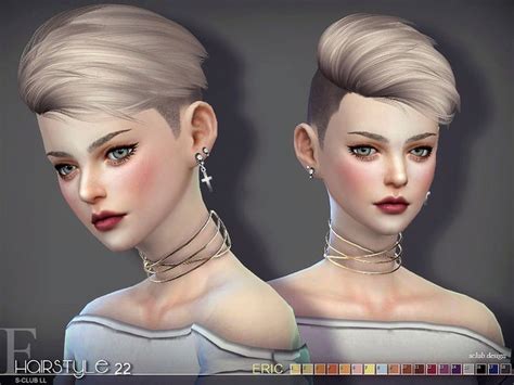 The Short Hair For The Sims 4 Male And Female Found In