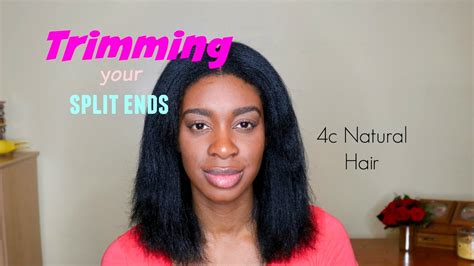 Do It Yourself How To Trim 4c Hair Video Fix Your Split Ends By