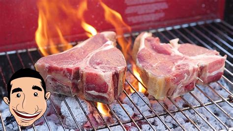 Turn all the gas grill burners to high and let it get really hot. Grilled T Bone Steak Florentine Style | How to Cook a ...