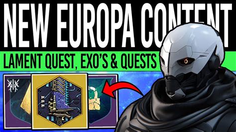 Destiny 2 Lament Exotic Quest New Europa Content Quests Exo