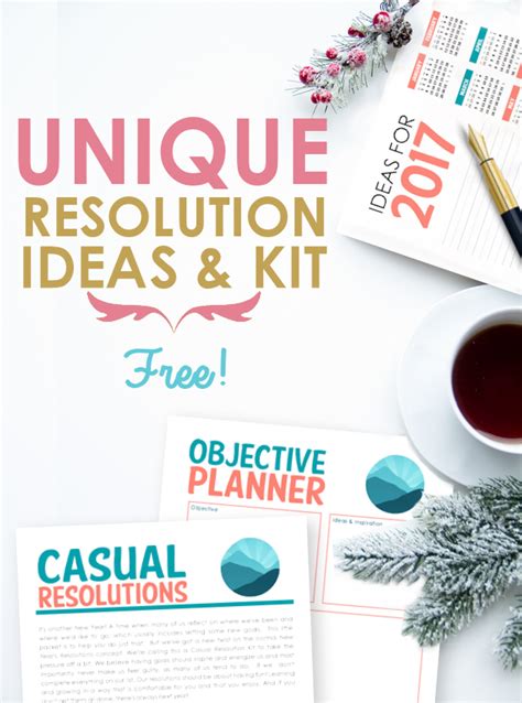 New year's resolutions can often generate two emotions: Unique New Years Resolution Ideas Kit 2017 : Casual ...