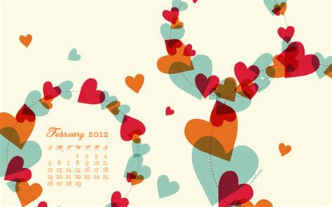 February 2012 Desktop IPhone IPad Calendar Wallpaper Sarah Hearts