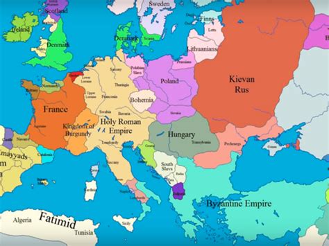 How The Borders Of Europe Changed During The Middle Ages