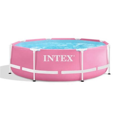 Intex 28290eh 8ft X 30in Round Metal Frame Above Ground Swimming Pool