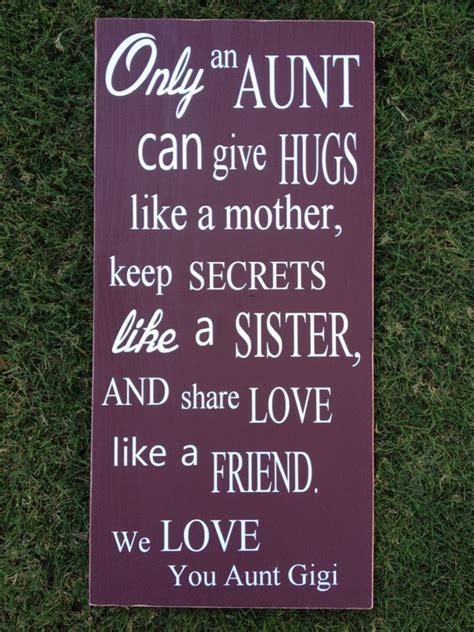 Only An Aunt Can Give Hugs Like A Mother By Fussymussydesigns