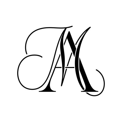 Monogram Ma Logo Design Ubicaciondepersonascdmxgobmx
