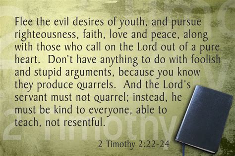 Memorize Scripture 2 Timothy 222 24