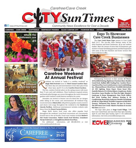 This opens in a new window. Carefree/Cave Creek April 2016 Issue of CITYSunTimes by ...