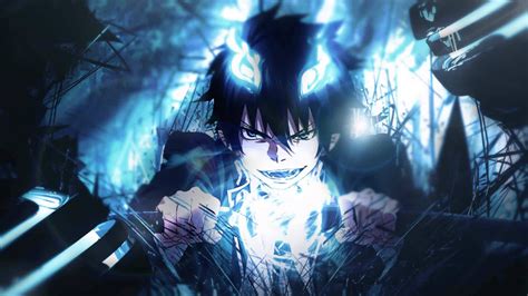 Wallpaper Anime Blue Exorcist Okumura Rin Darkness