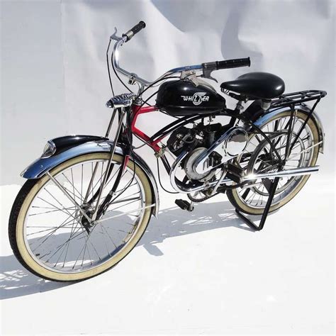 1950 Schwinn Motorized Whizzer Black Phantom Bicycle Schwinn Bike